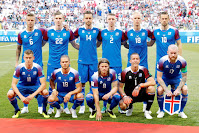 SELECCIÓN DE ISLANDIA - Temporada 2017-18 - Ragnar Sigurdsson, Bodvarsson, Arnason, Saevarsson, Magnusson y Gylfi Sigurdsson; Finnbogason, Gislasson, Bjarnason, Halldorsson y Aron Gunnarsson. SELECCIÓN DE NIGERIA 2 (Musa 2) SELECCIÓN DE ISLANDIA 0. 22/06/2018. XXI Copa Mundial de la FIFA, fase de grupos, Grupo D, jornada 2ª. Volgogrado, Rusia, Volgograd Arena.