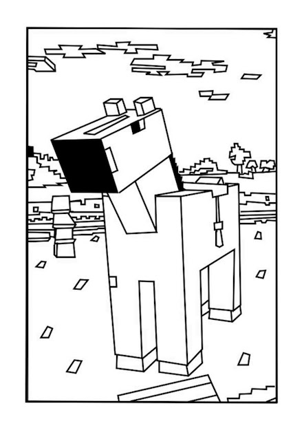 Minecraft Horse  Minecraft Coloring Ebook Edition  With Printable  Minecraft Coloring Pages 