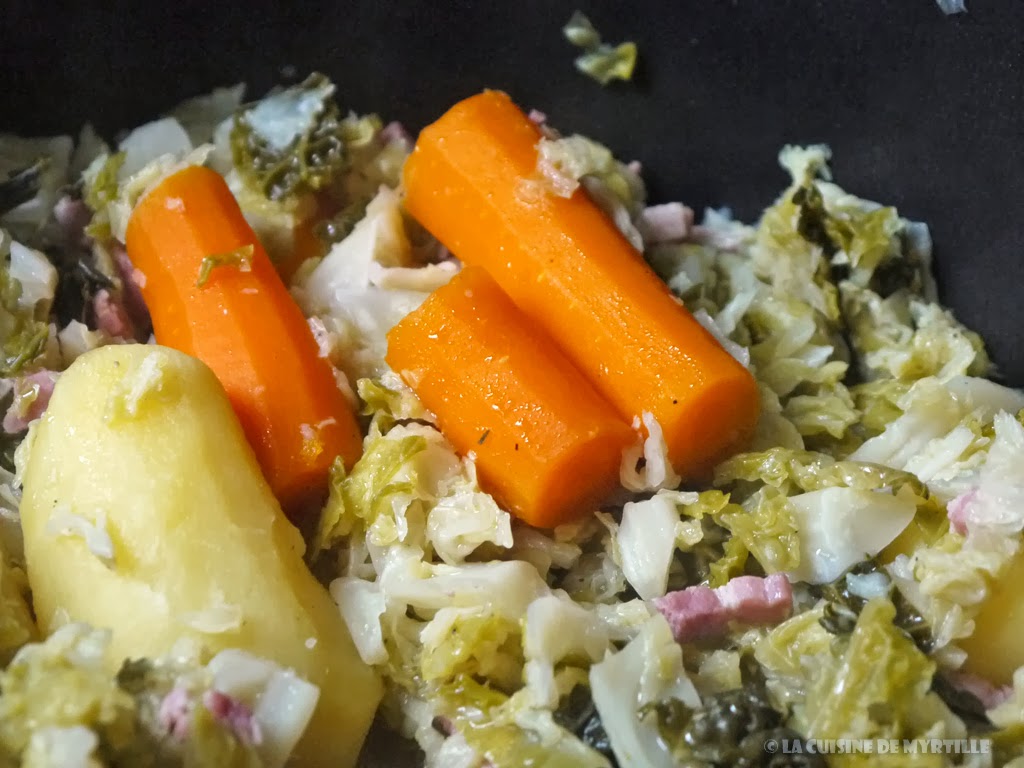 Voir la recette de l'embeurrée de chou vert