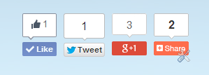 Tạo nút like facebook | google plus | twitter cho blog