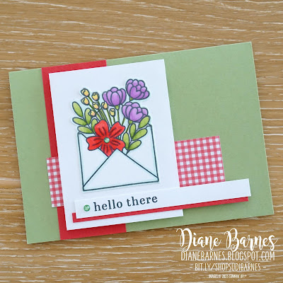 Colour me happy mystery card challenge 1 - using Stampin Up Full of Love stamp set and Stampin Blends markers. Cards by Di Barnes, Independent Demonstrator in Sydney Australia. - Quick and easy cards - Card Challenges - cardmaking - simple stamping -