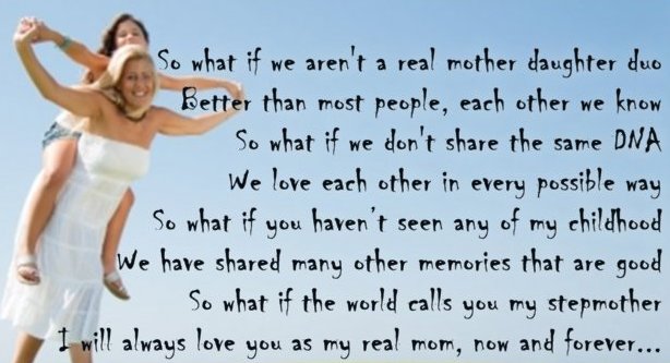 Special mothers day poems for stepmothers