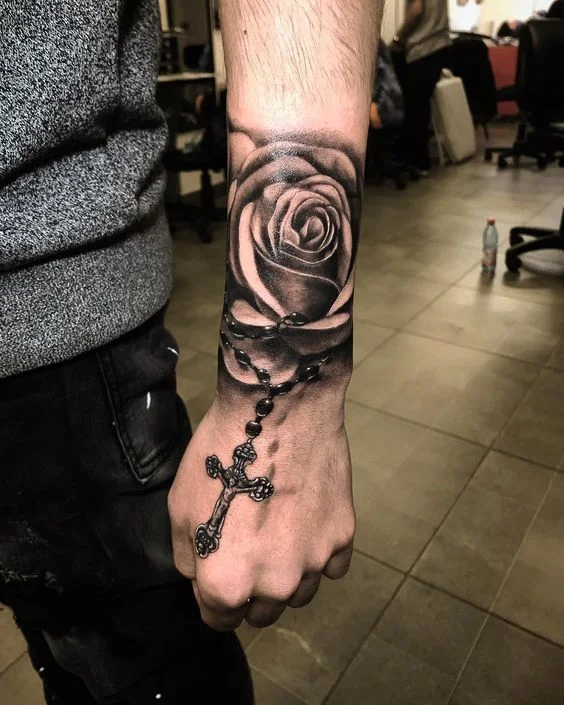 tatuajes de rosarios