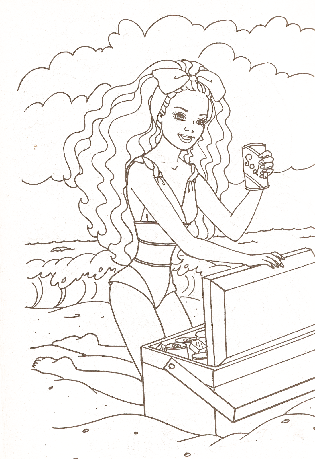 Miss Missy Paper Dolls: Barbie coloring pages part 2