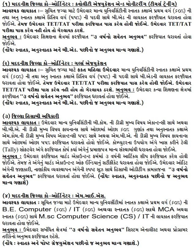 SSA Gujarat Recruitment 2022 For Coordinator @ssagujarat.org