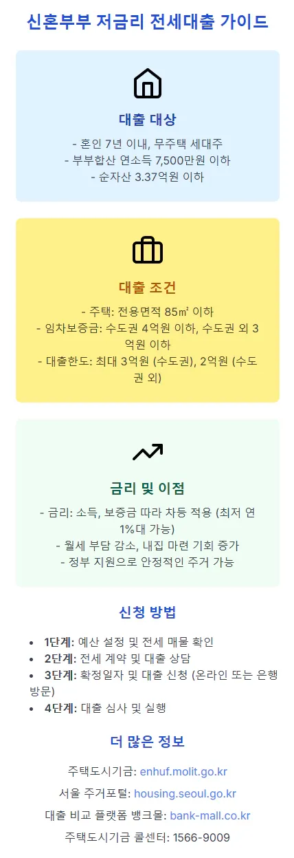 신혼부부 저금리 전세대출 가이드