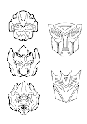 Publicado por @ N I B @ L en 07:14 (transformers para dibujar pintar colorear imprimir recortar pegar )