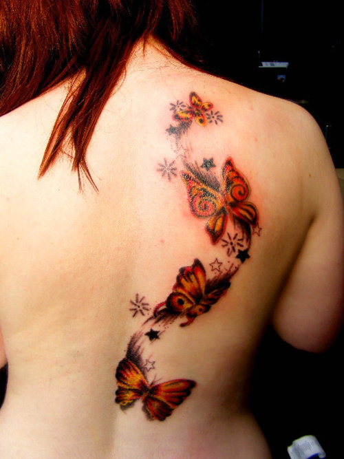  be the butterfly Regardless of whether coupled with the blossom tattoo 