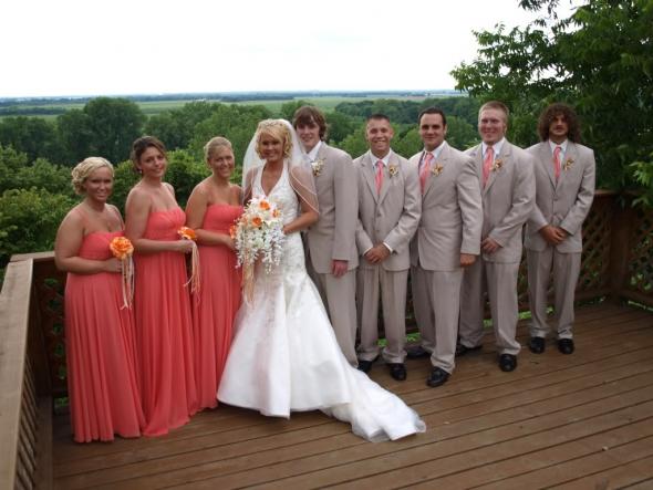 My Stunning Wedding for Less Coral grey light blue inspiration for my 