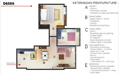 Harga Interior Apartemen 2 Kamar