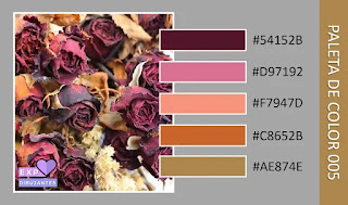 5 paletas de Colores Florales para Dibujar #1 Paleta Floral 005