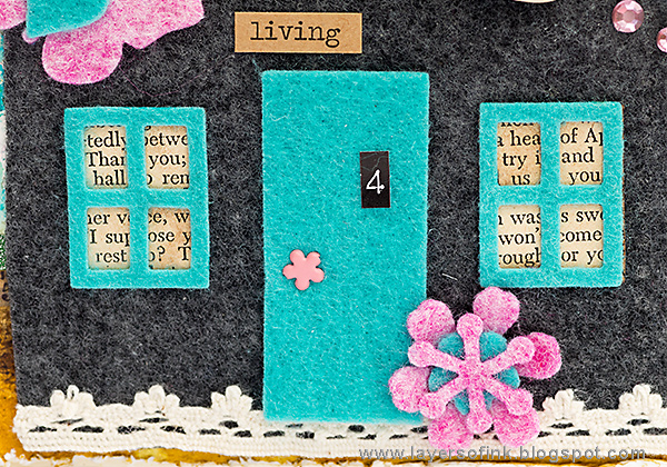 Layers of ink - Felt House Card Tutorial by Anna-Karin with Eileen Hull Sizzix Heartfelt dies