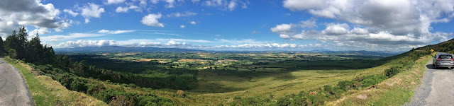 Panorama view of Vee Gap near Clogheen, County Tipperary East Ireland