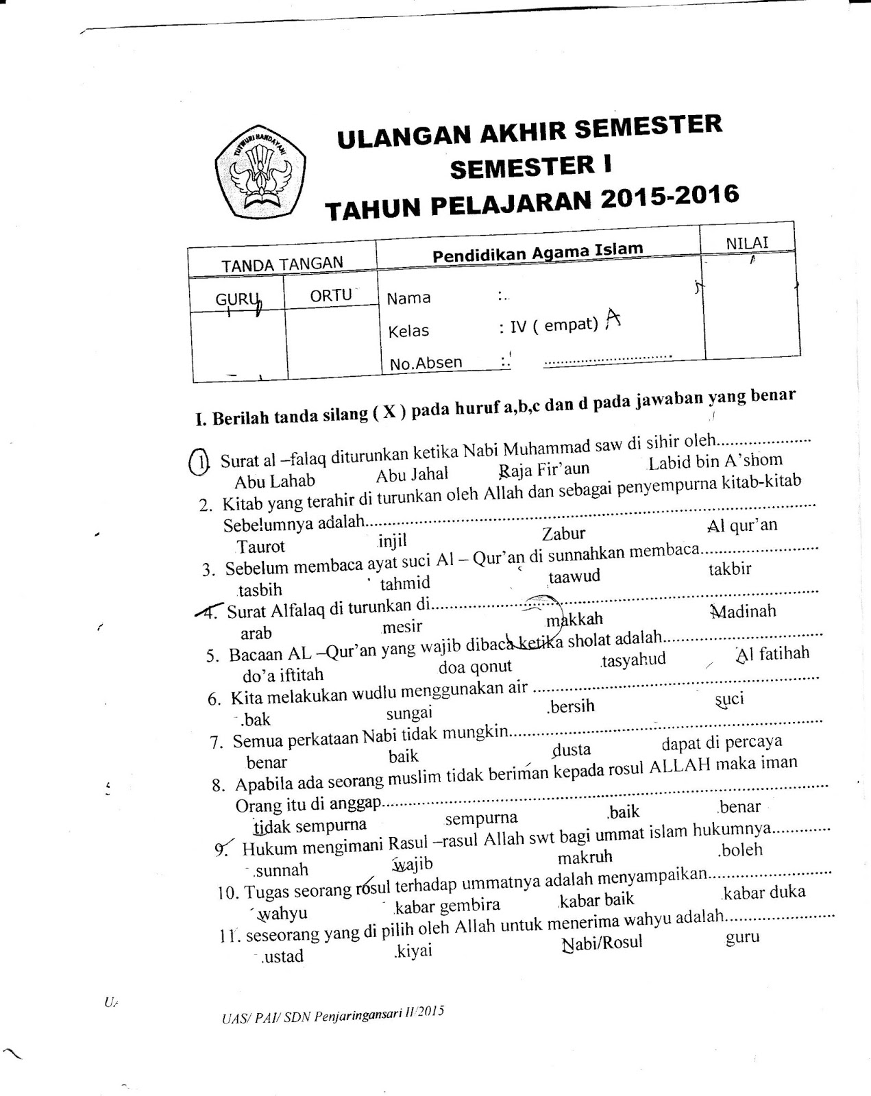 Download lengkap dlm format PDF · Soal matapelajaran lainnya