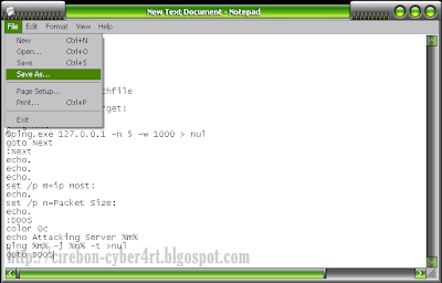 Cara Membuat Tool DDoS Sederhana dari Notepad