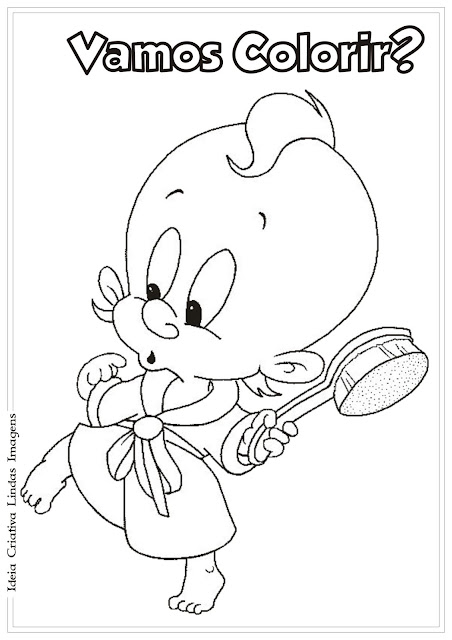 Desenho Hortelino Troca-Letra baby para colorir - Baby Looney Tunes para colorir