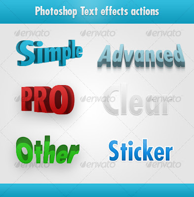 Photoshop Awesome Text Effects Actions - GraphicRiver, Photoshop Stuff, Photoshop Actions