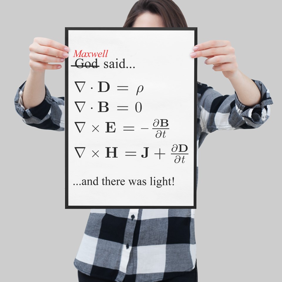 Maxwell's equations poster