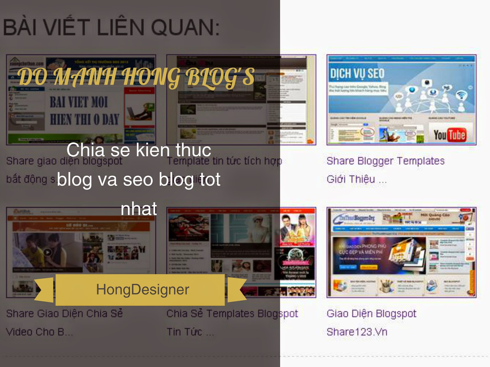 Hướng dẫn tạo Related posts với thumbnail đẹp