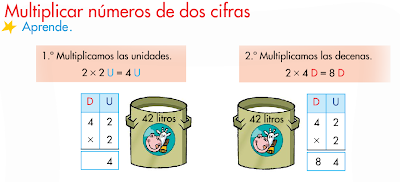 Resultado de imagen para multiplicar con dos cifras interactiva