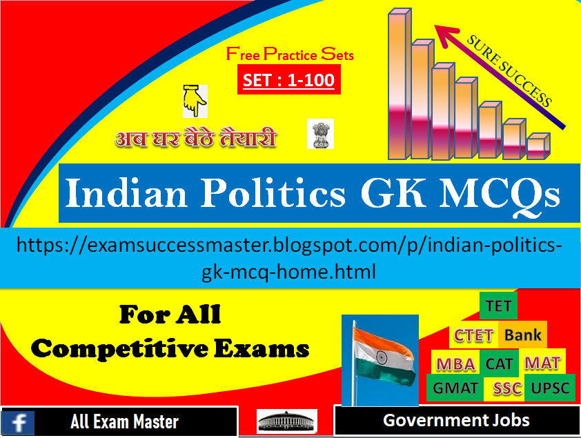 Indian Politics GK (MCQs) Multiple Choice Questions