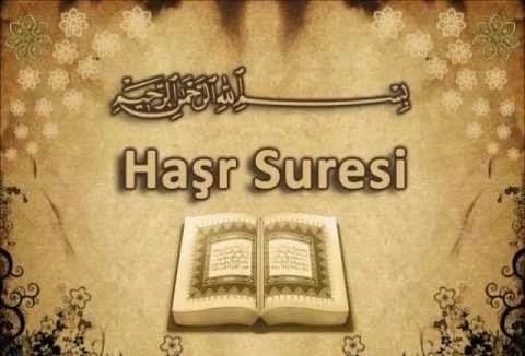 Haşr Suresi Türkçe Okunuşu