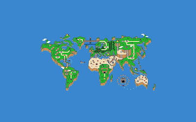 Funny Super Mario World Map HD Wallpaper