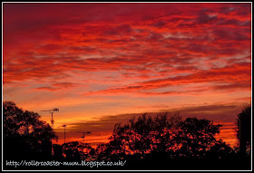 Red sky at night - sunset