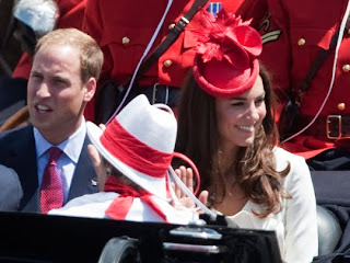 William and Kate, the Duke and Duchess of Cambridge, participate in Canada Day celebrations on Parliament Hill in Ottawa on Friday, July 1, 2011