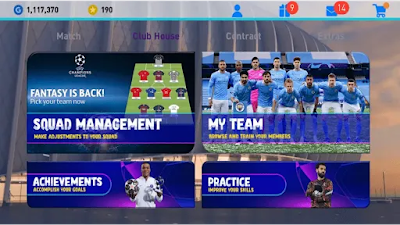 Efootball pes 2021 mobile patch champions league V 5.3.0