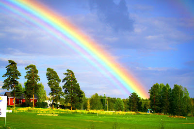 Most Beautiful view of rainbow