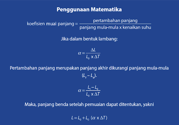 Rumus pemuaian panjang zat padat