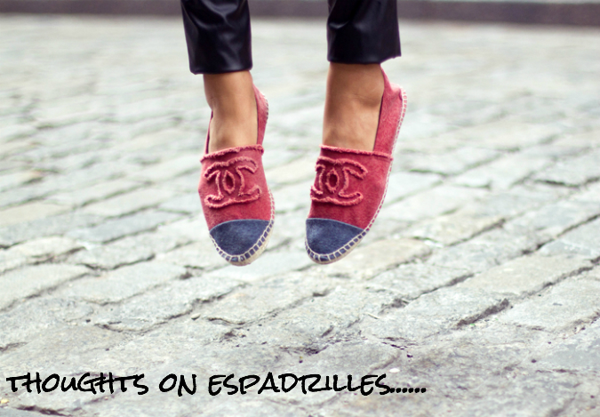 the kirby bee thoughts on espadrilles chanel 