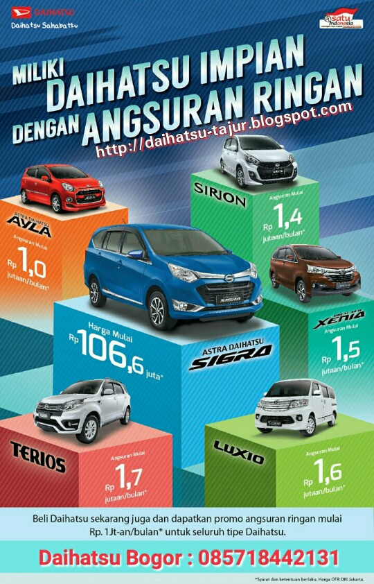 Harga Daihatsu Bogor  Hot Promo Akhir Tahun Kredit Mobil  