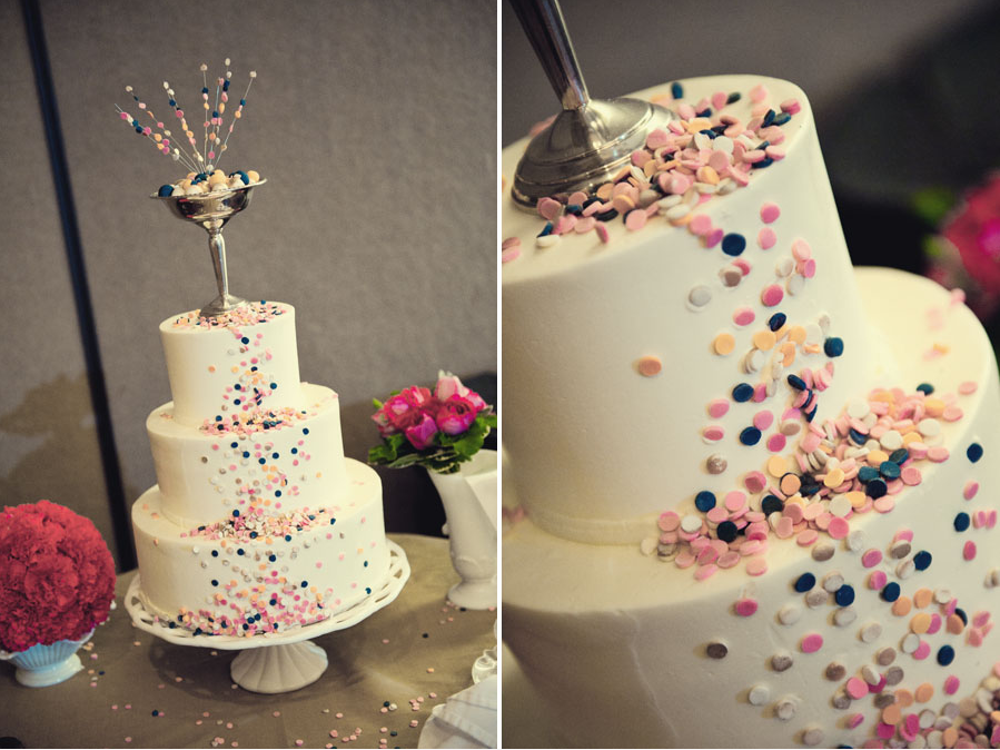 Taking the Cake wedding cake dyer Confett confett