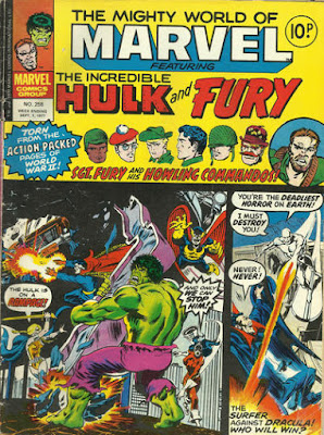 Mighty World of Marvel #258, the Hulk vs the Defenders, and Dracula vs the Silver Surfer