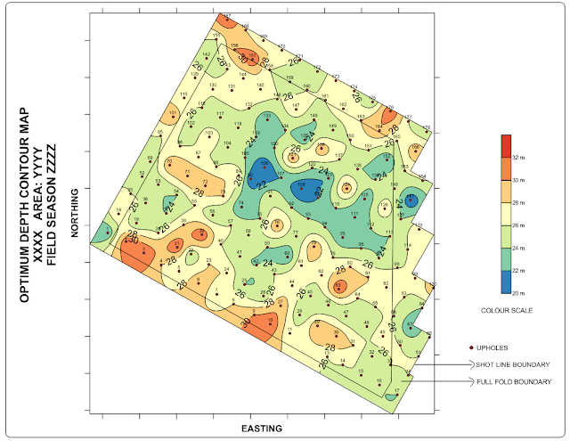 Optimum Depth Contour map