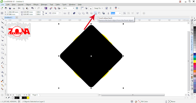 Cara Membuat Logo Carrefour dengan Corel Draw X7