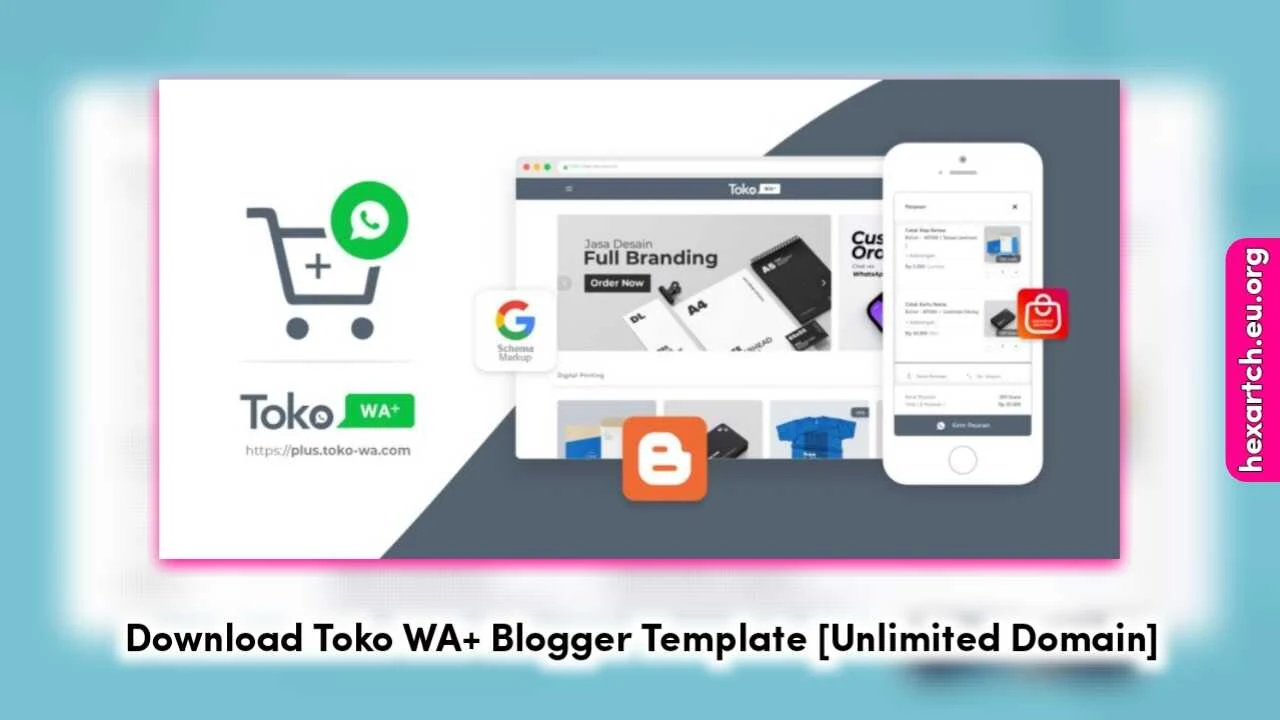 Toko WA+ Blogger Template Free Download Premium Version [Remove Domain Limit]