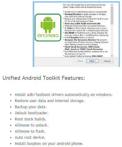 Unified Android Toolkit New Version V1.4.0 Free Download