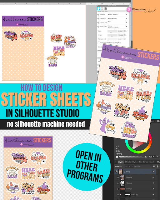 stickers, sticker shop, online labels, silhouette studio, sticker printer, sticker paper