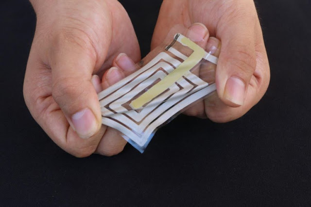 skin sensor, stretchable electronics applications, Stretchable skin sensor