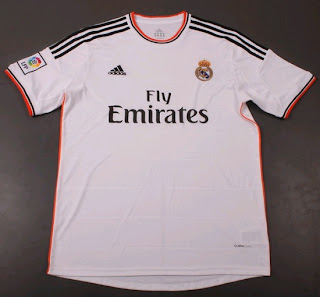 Real Madrid white shirt for the 2013-2014 season