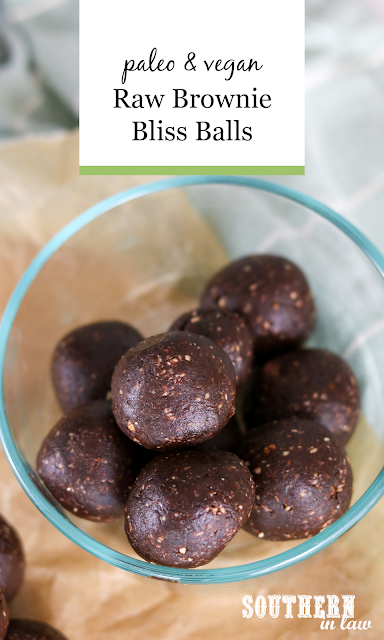 Raw Brownie Bliss Balls Recipe - gluten free, vegan, paleo, grain free