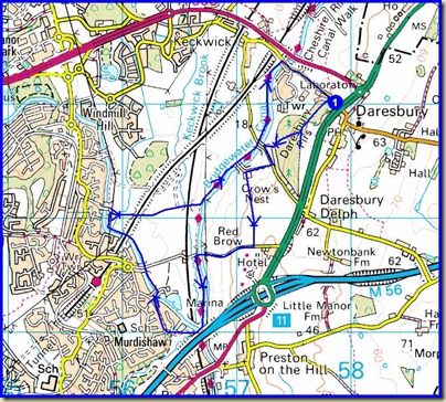 Our route - 8 km, 120 metres ascent, around 2 hours