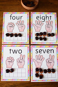 Human Body Preschool Mini Unit: COUNTING FINGER TEN FRAMES