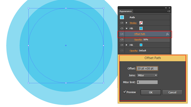 AdobeMasters.blogspot.com -  Cara Menggunakan Effect Offset Path Adobe Illustrator 