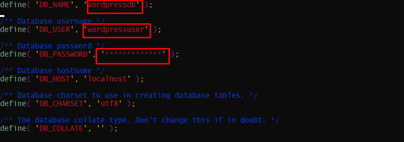 Setup Database, user, wp-config.php