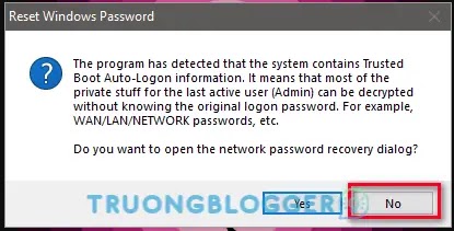 Hướng dẫn phá mật khẩu Windows bằng công cụ NHV Boot