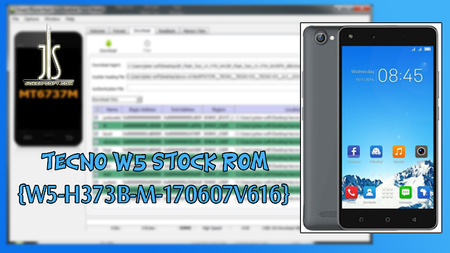 Tecno W5 Stock rom W5-H373B-M-170607V616